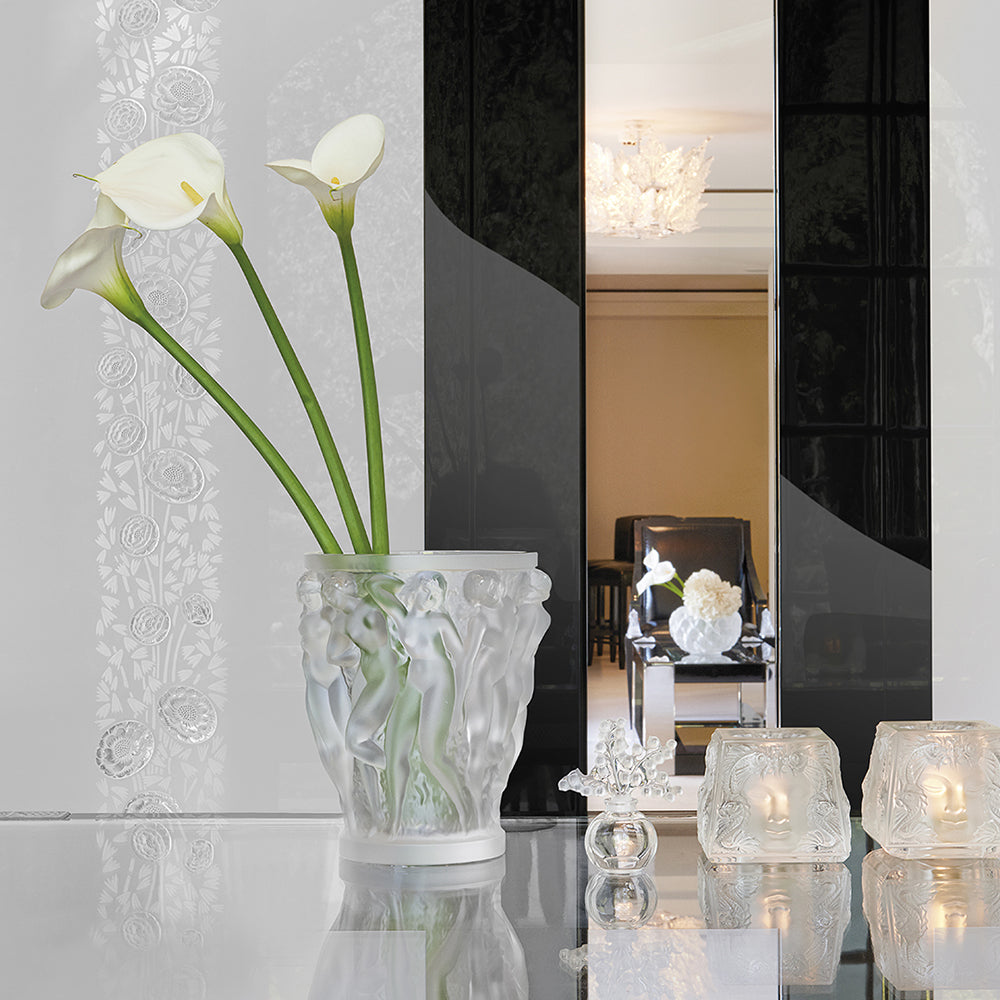 Lalique - Bacchantes Vase Kristall klar