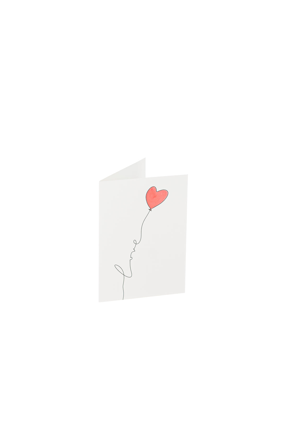 Grußkarte - Ballon Herz