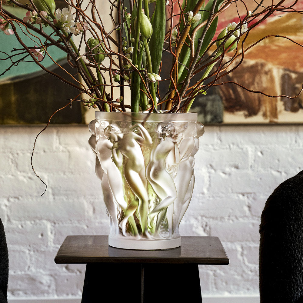 Lalique - Bacchantes Vase Kristall klar