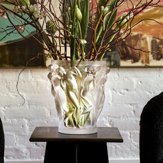 Lalique - Bacchantes Vase Kristall klar